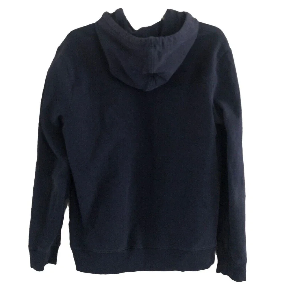 Patagonia P-6 Logo Uprisal Hoodie Sweatshirt Sz M Navy Blue Fitz Roy Thrashed